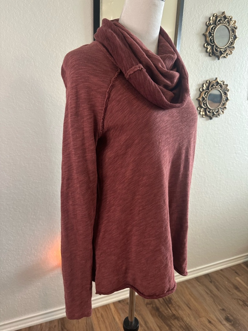 Free People Beach One Body Cotton Cocoon Cowl Pullover - Picture 3 of 7